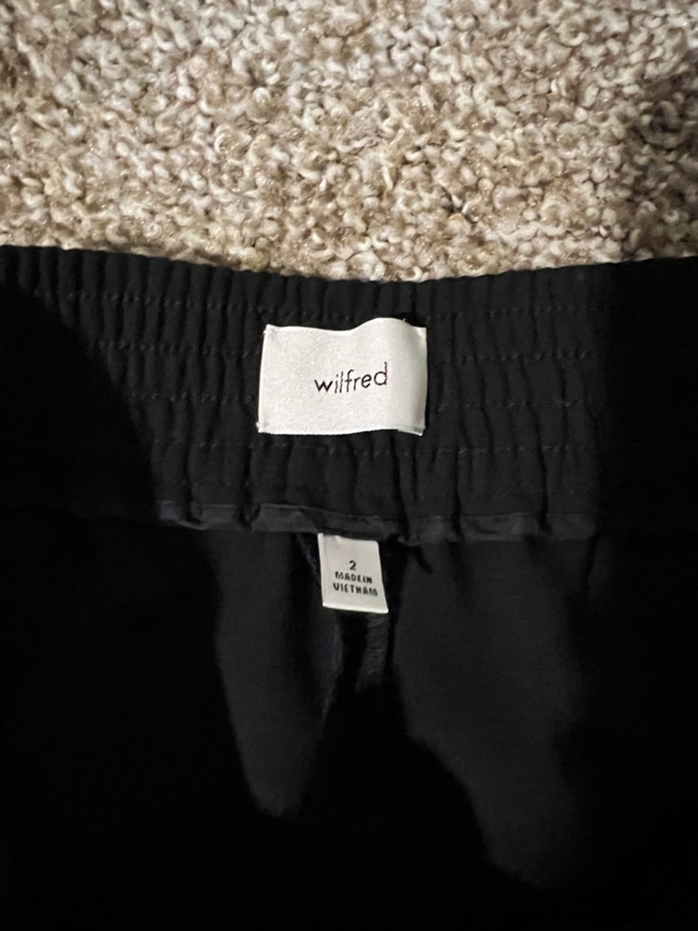 Wilfred Black Wide-Leg Trousers - Picture 2 of 2